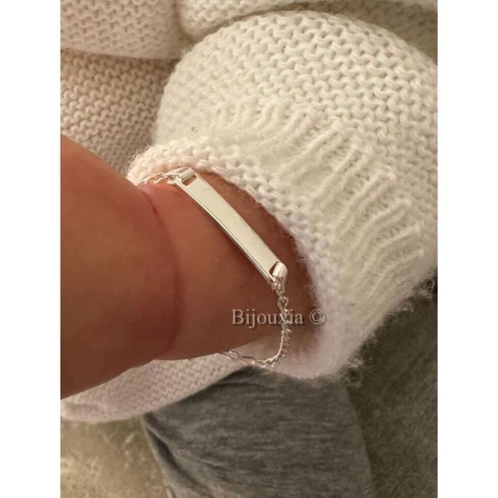 Bracelet - BIJOUXIA - Gourmette identité - Argent massif 925