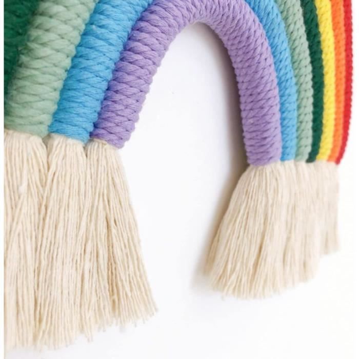 Macramé arc-en-ciel Déco pour chambre garçon et fille - France
