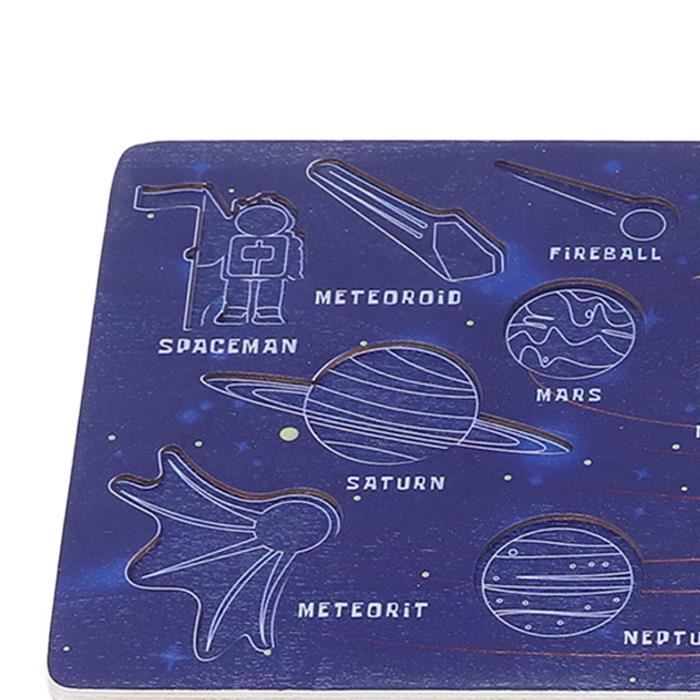 Cuque jouet de panneau d'assemblage de système solaire Système Solaire en  Bois Assemblage Jouet Assorti Science de l'Astronomie