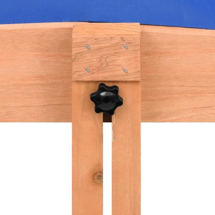 SPRINGOS® Bac à sable en bois avec bancs 120 x 120cm Sol en non-tissé