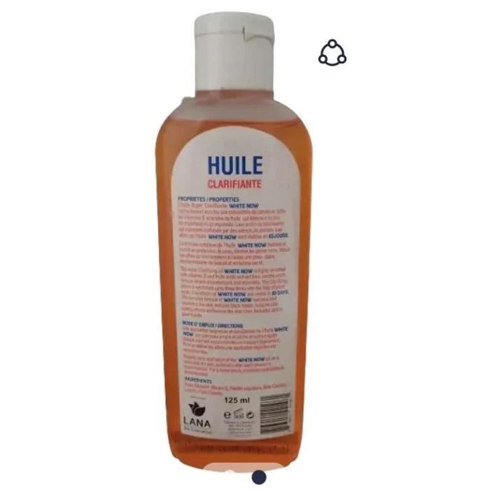 Huile 'Peau Jaune' Triple Action - Rajeunissante, Blanchissante, Anti-rides, 60ml