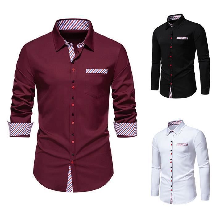 SOUTHBLUE Chemise homme en popeline rayée manches longues coupe standard - S5CR65Z8-LE8 - LC Waikiki