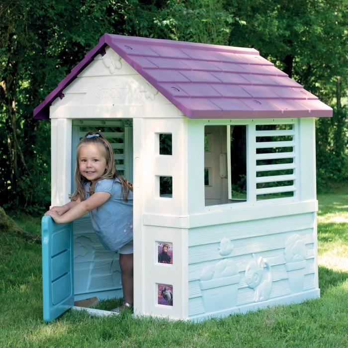 Maison La Reine des Neiges Smoby 1 portillon 2 fen tres