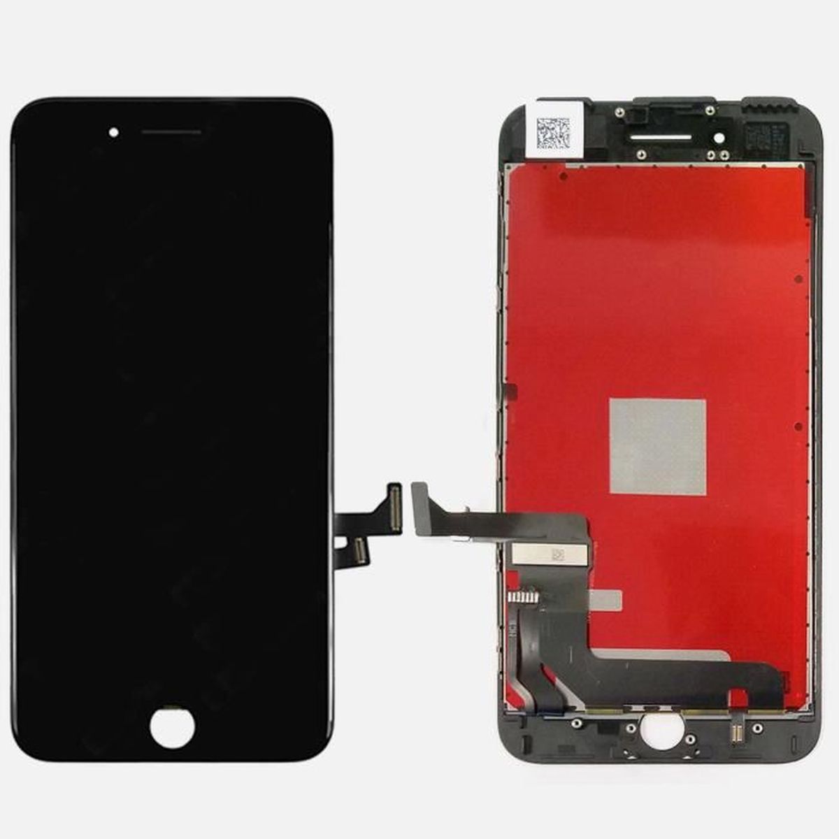 MMOBIEL Vitre Tactile de Rechange Compatible avec iPhone 7 Plus avec Châssis Avant Préinstallé Noir