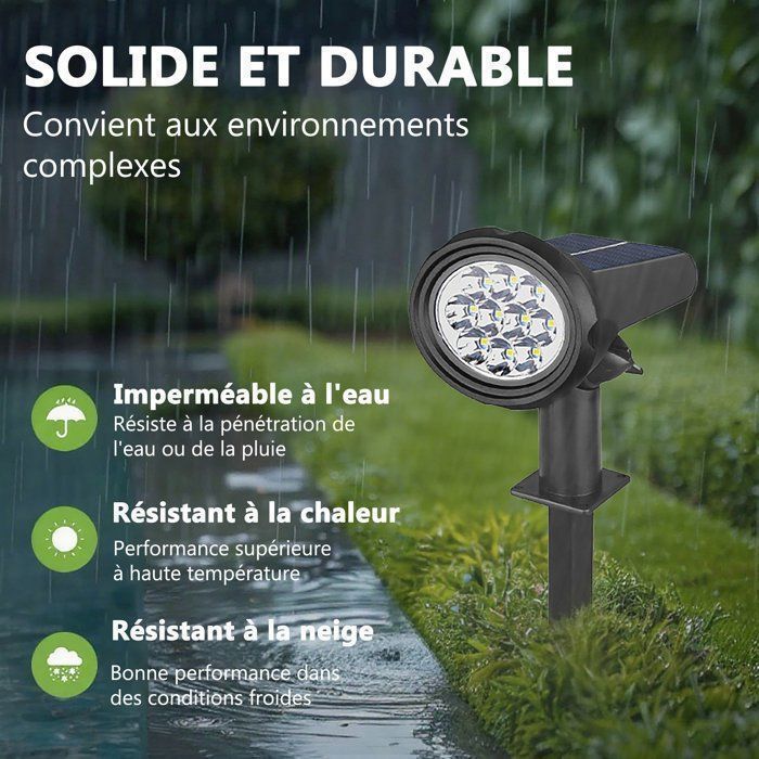 Dollcora Lot De 4 Lampes Solaires D'extérieur Avec Détecteur De