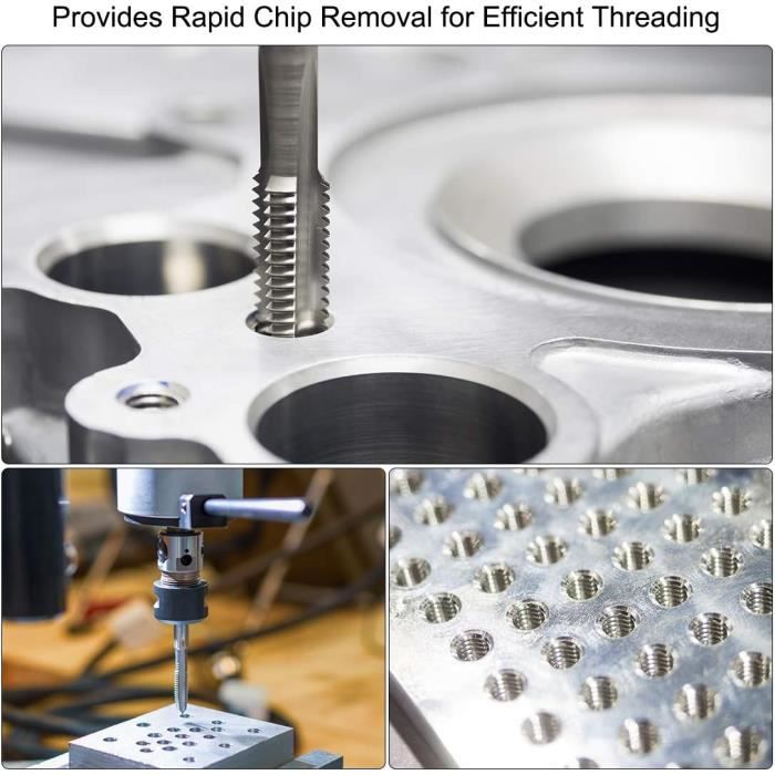 Aceteel Taraud à Filetage Métrique M5,5 X 1,0 HSS Pour Machine à