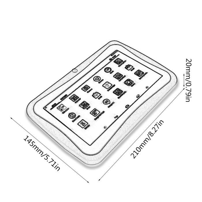 Tablette tactile Enfant 7" HD 512 Mo + 42