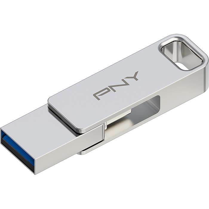 Clé USB 3.0 OTG en métal pour iPhone 15, 14, 13, 12, 11 et PC, 512
