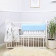 Tour de lit bébé TOTSY BABY - Protection enfant 70 cm - Bord en mousse Blue Minky-3