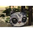 TD® Drôle 3D Cat Imprimer Coussin Coussin créatif mignon poupée en peluche cadeau Home  Tapis de chat souple   Couleur: chaton gris-3