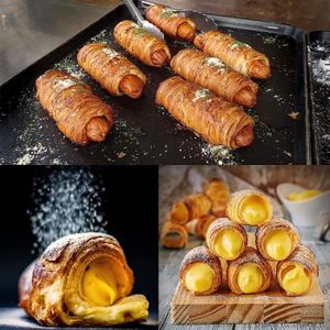 Corne Pâtisserie en Acier Inoxydable, FantasyDay Lot de 50 Moules à Cornets Pain Tube Croissant Corne Pâtisserie en Acier Inoxydable, FantasyDay Lot de 50 Moules à Cornets Pain Tube Croissant