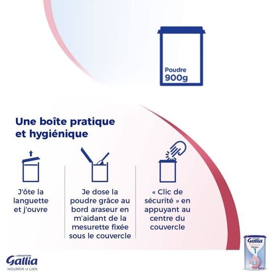 Lot De 3x Gallia Calisma Relais 1 Lait En Poudre Pour Bebe De 0 A 6 Mois 900g Achat Vente Lait 1er Age Lot De 3x Gallia Calisma Relais 1