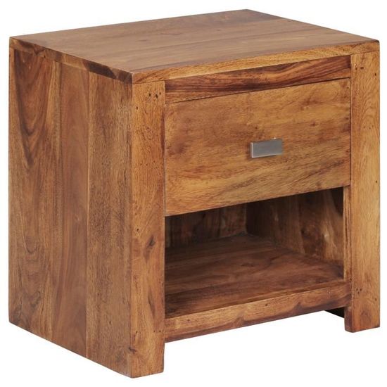 FineBuy Table de chevet Bois Massif 40x30x40 cm Table de nuit Table d'appoint 