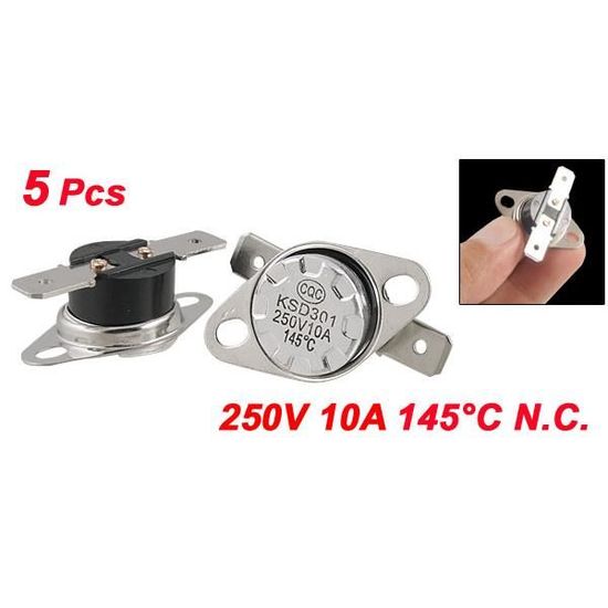Thermostat KSD301/ NC Contr/ôle de la temp/érature Interrupteur 145/ Celsius 5/ pi/èces