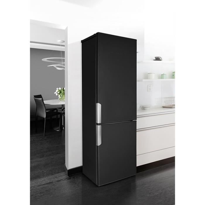 Réfrigérateur Combiné Schneider Vintage 304 L - Froid Brassé, Dégivrage Auto, Classe E, Rouge, Pose Libre