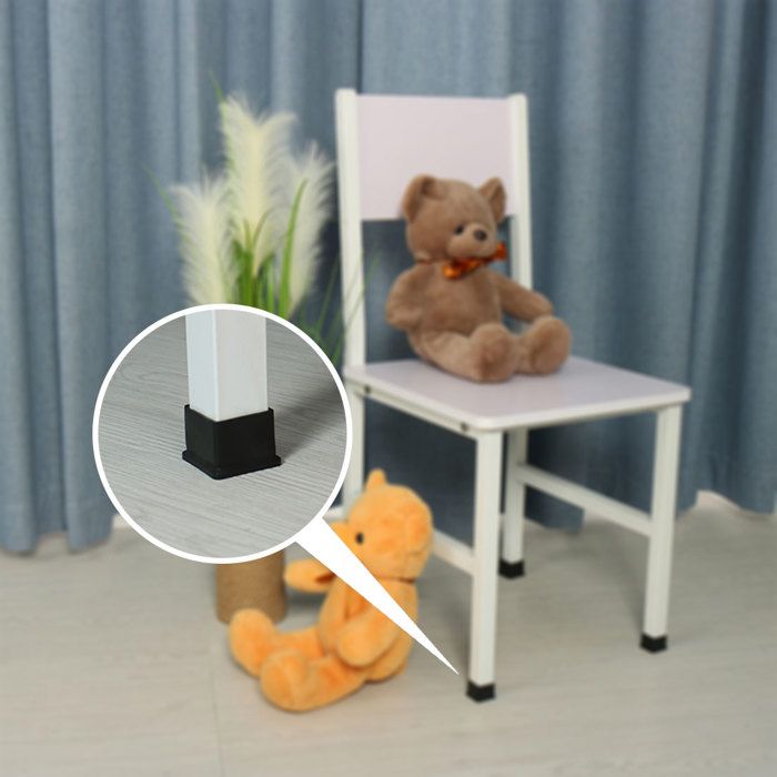 SOURCING MAP Pied de meubles Pied de chaise antidérapant en forme de  rectangle en plastique 11mm Diamètre pied Noir 12Pcs - Cdiscount Bricolage