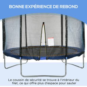 Trampoline Enfant 40 Pouces (101 Cm) Avec Poignée – Mini Trampoline Pliable Pour Intérieur/Extérieur | À Partir De 3 Ans