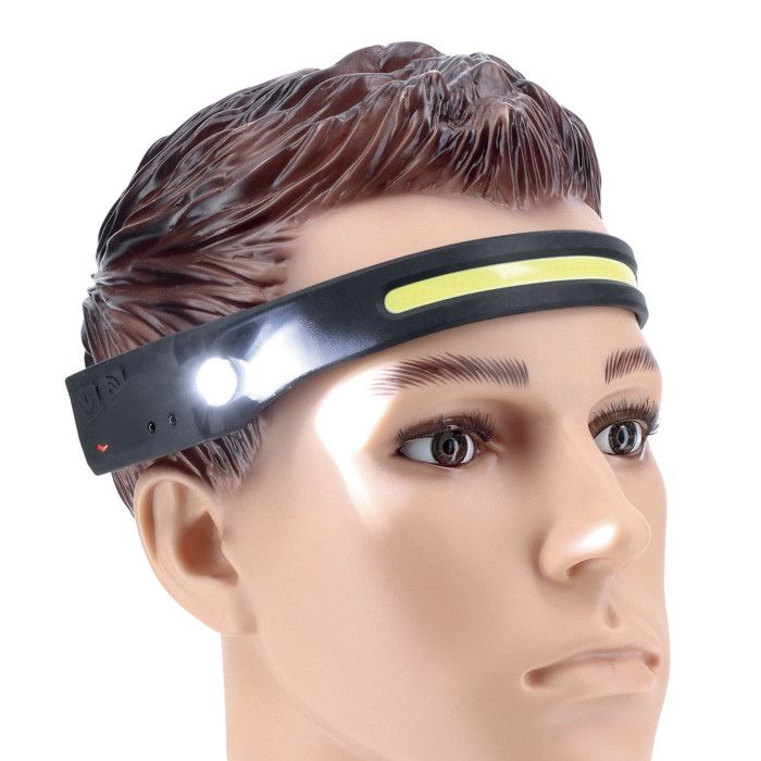 Lampe Frontale BriteBeam 230° – Étanche Et Rechargeable USB (Sans Marque)
