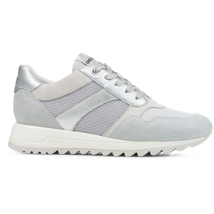 Sneakers Femme GEOX D Tabelya Ice Lt Gris Semelles evergreen