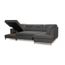 Canapé Dangle Modulable Convertible Marron En Tissu Igor