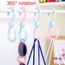 Set de 3pcs Crochet Aiguille à Tricoter Anneau Porte Clé Bricolage