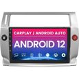 AWESAFE Autoradio Android 12 pour Citroen C4 2004-2009 (2Go + 32 Go)avec Carplay GPS WiFi USB SD Bluetooth Android Auto-0