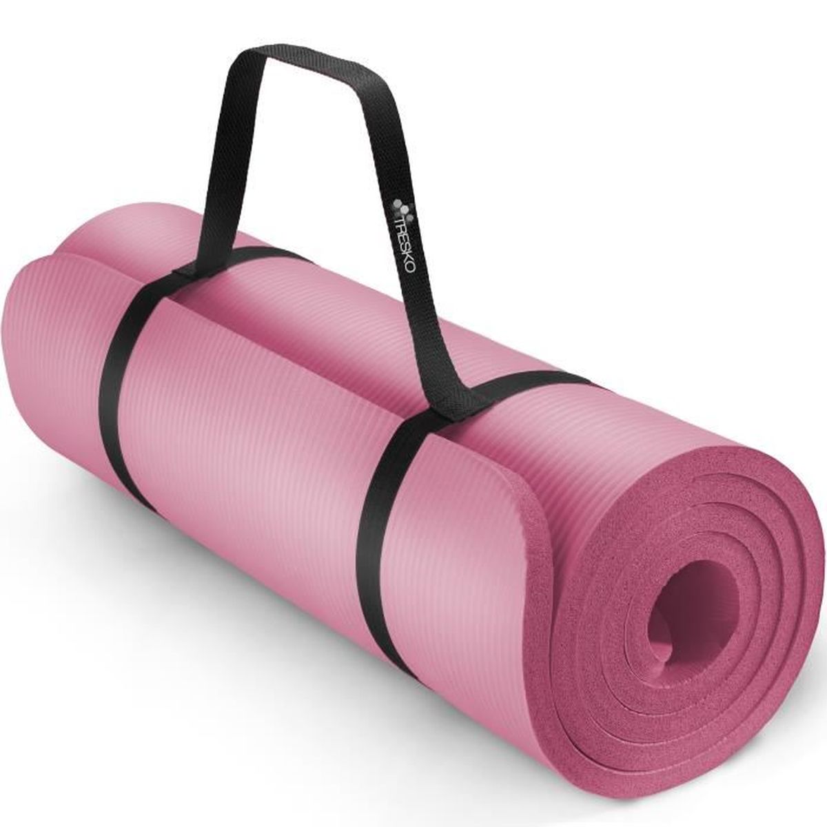 Rose 15 mm épais Exercice Fitness Gym Yoga Mat 190 cm x 60 cm 
