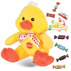 PRO DISTRI Peluche Poussin et son assortiment de 20 chocolats KINDER, CELEBRATIONS, DAIM