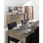 PRICE FACTORY Ensemble ROMI pour salle à manger. Buffet, bar, miroirs, table 160 cm.