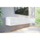 BRAND Meuble TV suspendu 210 cm (2 x 105) Table Basse TV / Banc Télé flottant de Salon blanc