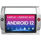 AWESAFE Autoradio Android 13 2Go+32Go pour Citroen C4 (2004-2009) avec 9''écran Tactile Carplay GPS WiFi USB Bluetooth Android Auto