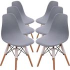 DRMKER Lot de 6 Housse de Chaise Scandinave Extensible Gris Couverture de Chaise Scandinave Salle à Manger Style Nordique pour Cuisine