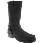 Bottes Western Hommes Harley Noires Cuir - Woodland - Casual Haute - Neuf Avec Emballage