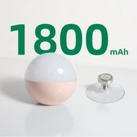 1800mAh Veilleuse rechargeables Gradable petit lampe a poser avec ventouse convient à chambre salle de bain cuisine chambre