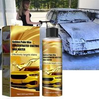 Golden Carnauba Cire de lavage de voiture concentrée à la cire de palmier dorée et à l'eau - Mousse de nettoyage pour voiture,100ml