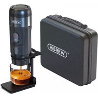Machine à Café Portable HiBREW H4A 80 W avec Support, Extraction DC 12 V 15 Bars, Cafetière à Capsules Chaude/Froide 3 en 1