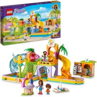 LEGO® 41720 Friends Le Parc Aquatique, Jouet d'Été à Construire pour Enfants de 6 Ans, avec Mini-Poupées, Toboggans et Aquarium