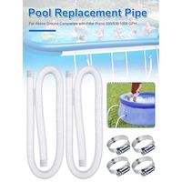tube de remplacement de la piscine tuyau de remplacement piscine avec pinces en métal piscine pompe tuyaux filtre de piscine acces