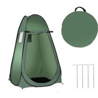 RELAX4LIFE Tente de Douche Instantanée Toilettes Vestiaire pour Camping Pêche Chasse Plage 120x120x190CM, Vert