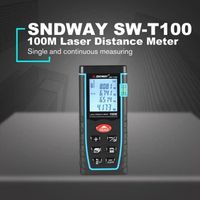 HAOLIP-SNDWAY Télémètre laser 100M Télémètre laser télémètre métro trena laser ruban à mesurer règle outil de roulette