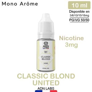 E-LIQUIDE CLASSIC BLOND TYPE UNITED 3MG de nicotine, PG/VG 50/50 - Flacon  de 10ml - Fabriqu en France - Cdiscount Au quotidien