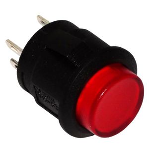 AERZETIX Interrupteur commutateur contacteur bouton SPST-NC 1A//250V 1 position rouge