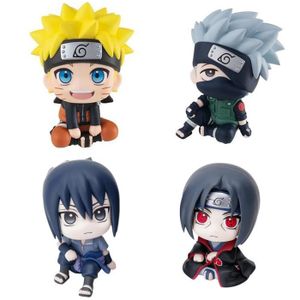 FIGURINE - PERSONNAGE Lot de 4 Figurine Naruto Uzumaki Kakashi Uchiha Sa