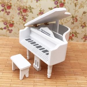 Innox PB 40W-M banquette piano blanc mat, tissu blanc