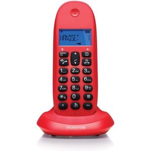 Téléphone fixe Téléphone sans fil DECT C1001 Rouge A686 - Produit