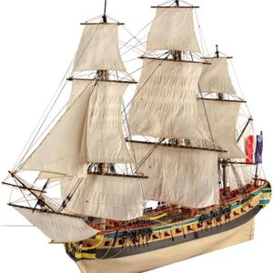 MAQUETTE DE BATEAU Maquette bateau en bois : L'Hermione La Fayette Coloris Unique
