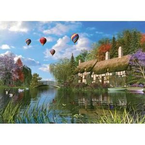 Puzzle Adulte 1500 pièces Cottage au bord de la rivière - Paysage - 17109 -  Ravensburger - Cdiscount Jeux - Jouets
