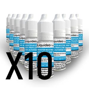LIQUIDE E-liquide Liquidéo 20mg - Lot de 10 flacons de 10m
