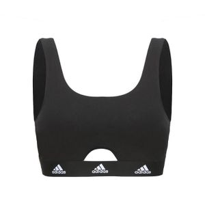BRASSIÈRE DE SPORT Brassière de fitness femme Adidas Cotton Logo Noir