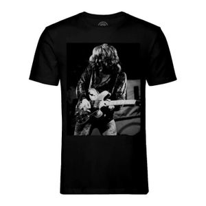 T-SHIRT T-shirt Homme Col Rond Noir Ten Years After Photo de Stars Célébrités Groupe de Musique 2